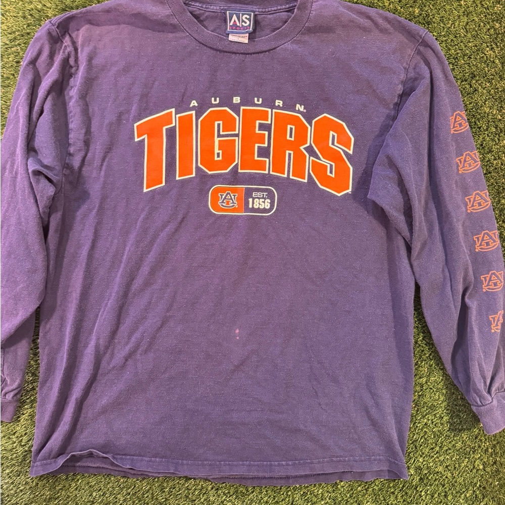 Auburn Tigers Long-Sleeve Tee-Navy Blue
